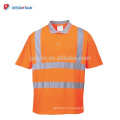 Oi Vis Tradicional Longo / Manga Curta Polo T-shirt Respirável Segurança Workwear